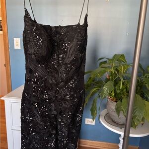 Black Sequin Dress